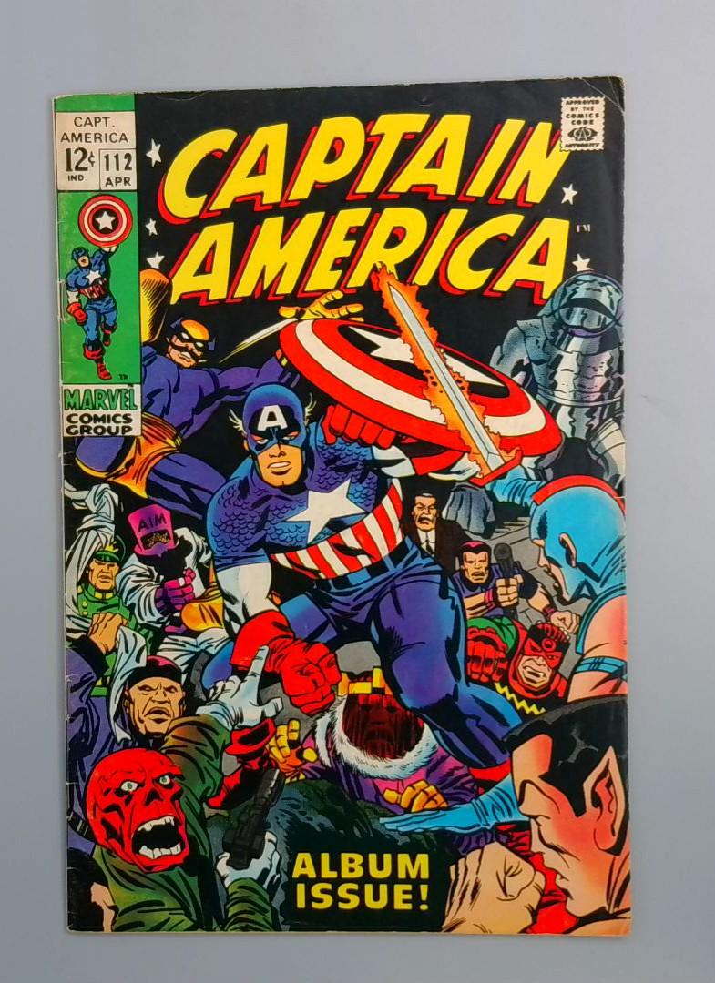 Captain America #112, VG/FN Album Issue, Marvel Comics, 1969 JR1