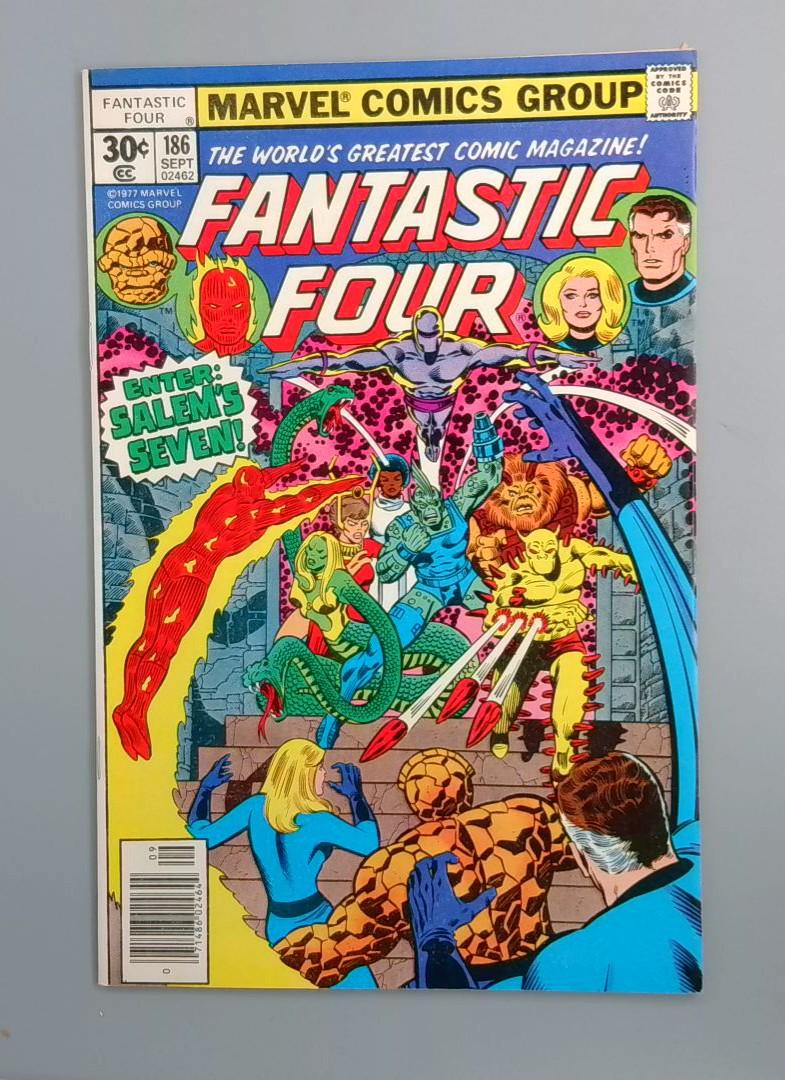Fantastic Four #186, FN+ 1st Salem's Seven Marvel Comics1977 JR1