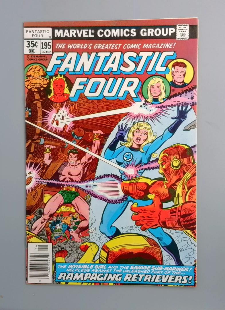 Fantastic Four #195 VF/NM Namor Marvel Comics1978 JR1