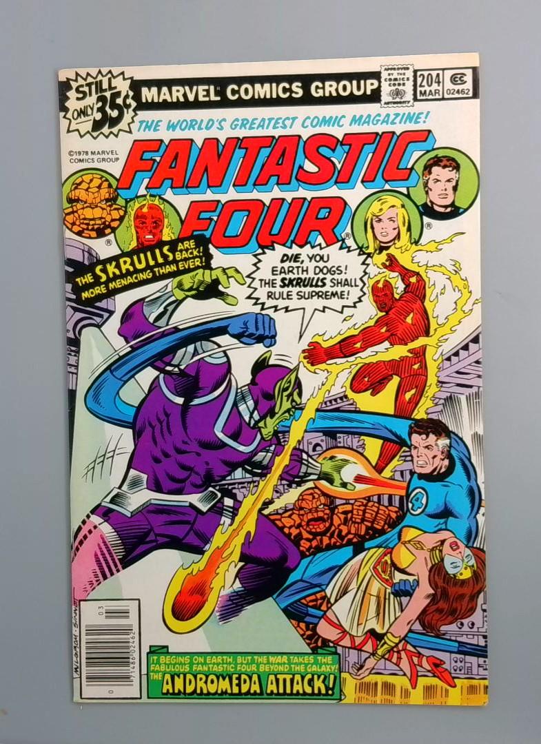 Fantastic Four #204 VF- 1st Nova Prime Marvel Comics Group, 1978 JR1