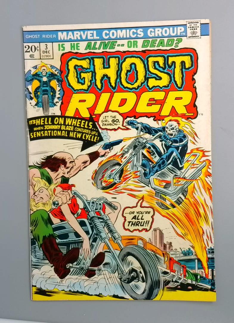 Ghost Rider #3, VG/FN Son of Satan Marvel Comics Group, 1973 JR1