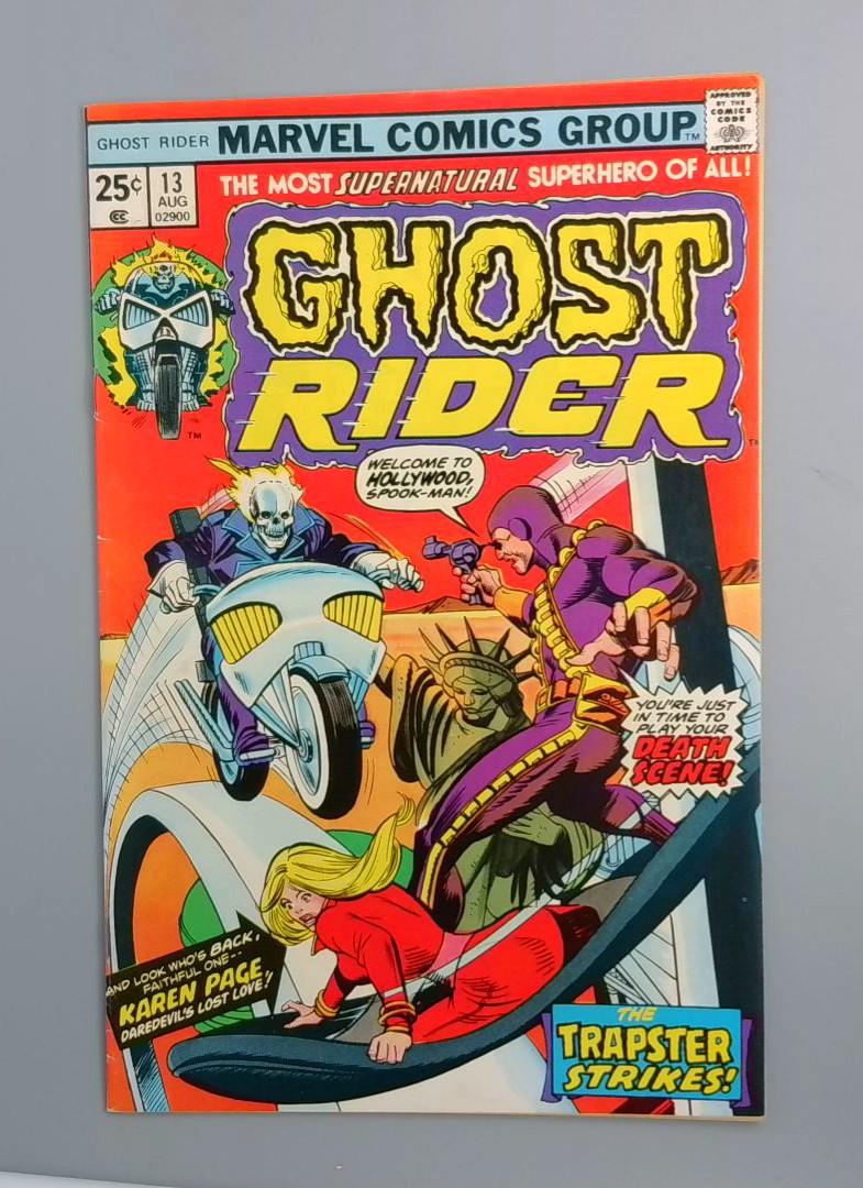 Ghost Rider #13, FN+ Karen Page Marvel Comics, 1976 JR1