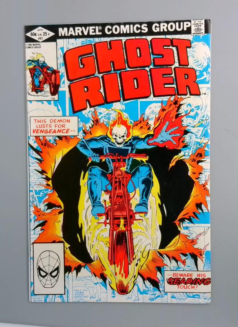 Ghost Rider #67 VF+ Classic Cover Marvel Comics Group, 1982 JR1