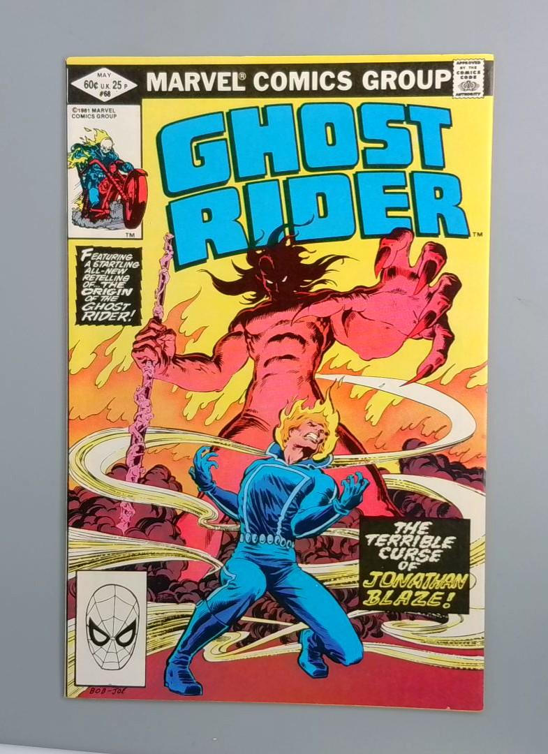 Ghost Rider #68, VF+ Origin Retold Marvel Comics, 1981 JR1
