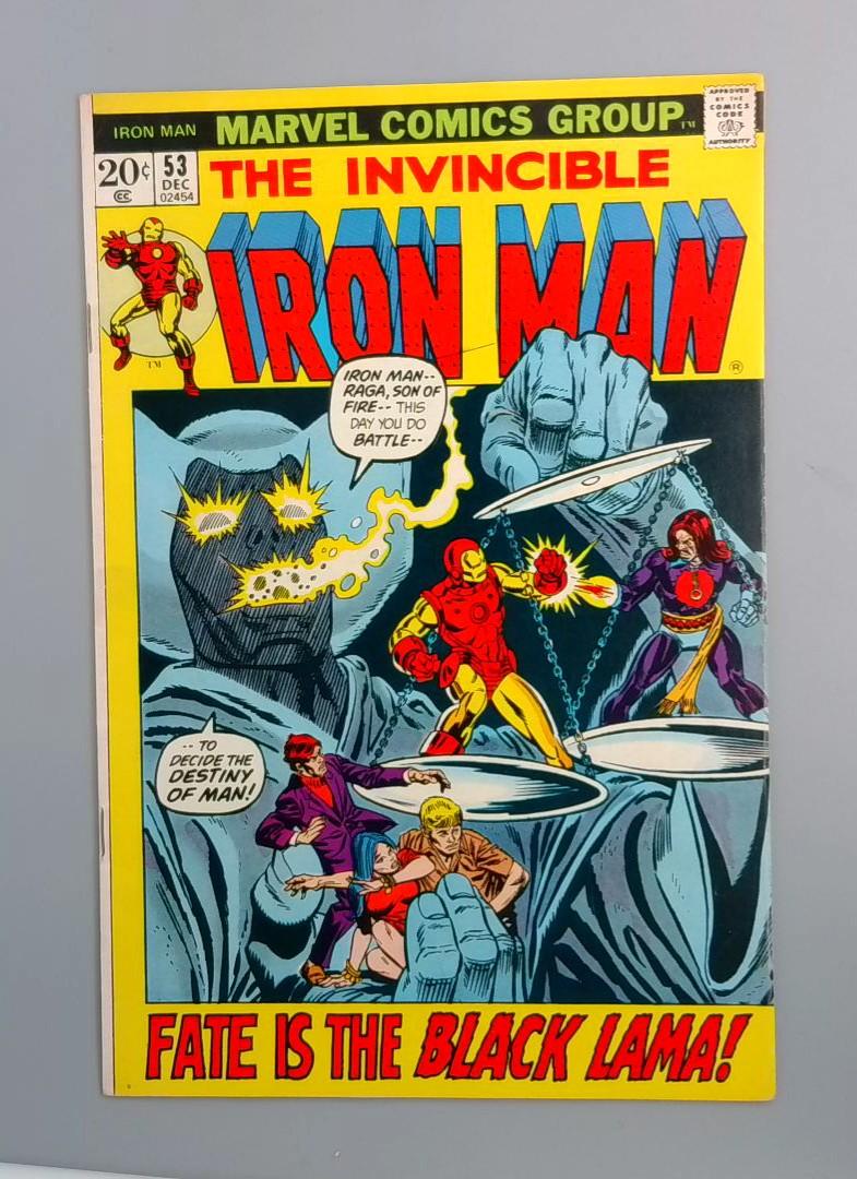 Iron Man #53, VF+ 1st Black Lama Marvel Comics1972 JR1