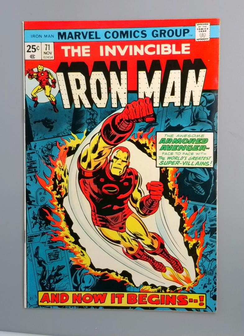 Iron Man #71, VF+ Iconic Cover Marvel Comics 1974 JR1