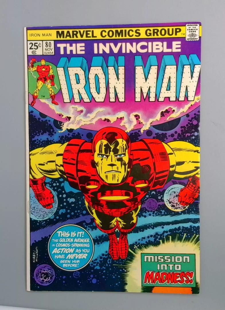 Iron Man #80, VF+ Classic Jack Kirby Cover, Marvel Comics 1975 JR1