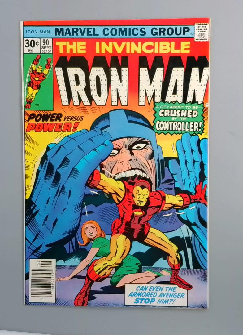 Iron Man #90, VF Thanos Cameo Marvel Comics 1976 JR1