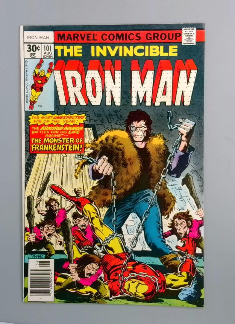 Iron Man #101, VF Frankenstein Marvel Comics Group, 1977 JR1