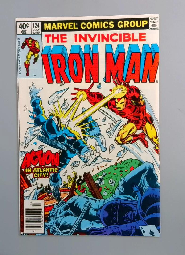 Iron Man #124, VF+ Demon in a Bottle Marvel Comics 1979 JR1