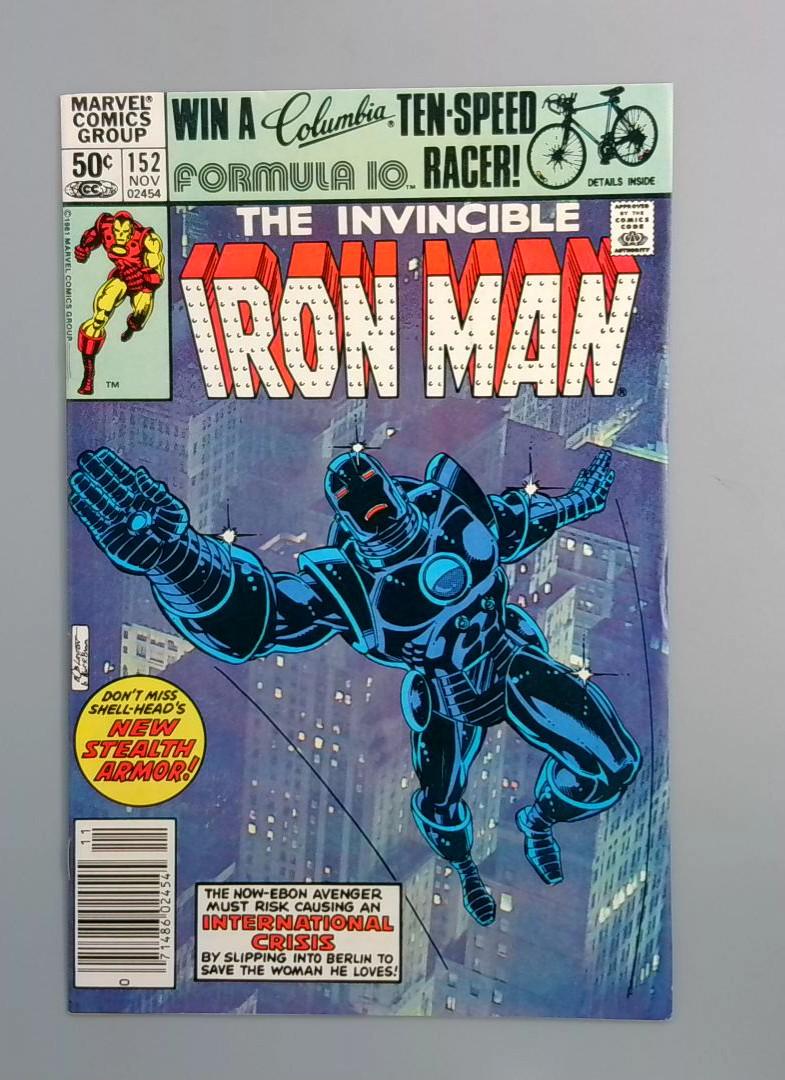 Iron Man #152, VF Newsstand 1st Stealth Armor Marvel Comics, 1981 JR1