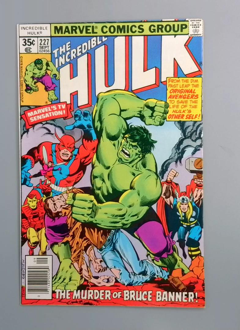 Incredible Hulk #227, VF Avengers Marvel Comics, 1978 JR1