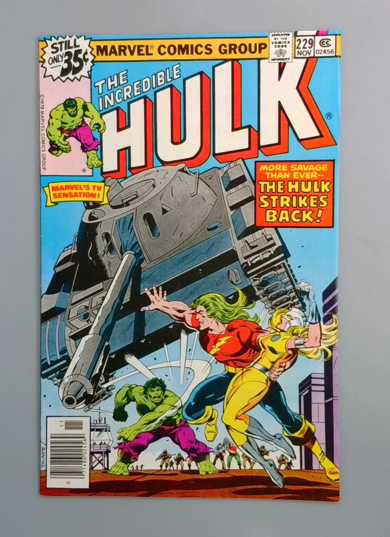 Incredible Hulk #229, VF/NM 2nd Moonstone Marvel Comics 1978 JR1