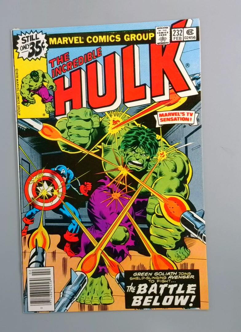 Incredible Hulk #232 VF+ Captain America Marvel Comics, 1979 JR1