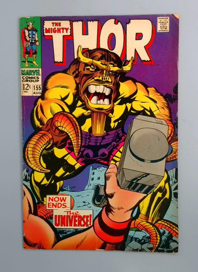 Thor #155, VG Mangog Marvel Comics, 1968 JR1