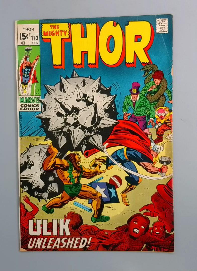 Thor #173, VG Ulik Unleashed!, Marvel Comics, Feb 1970 JR1