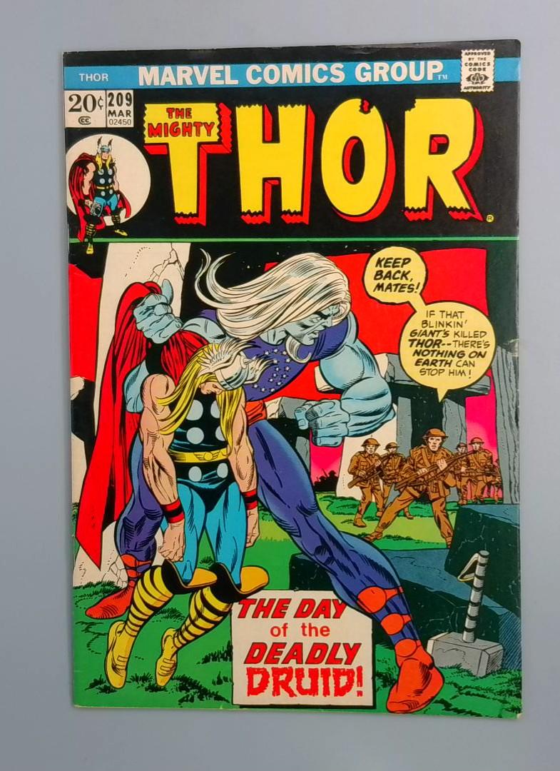 Thor #209 FN+ 1st Deon Druid!, Marvel Comics Group, 1973 JR1