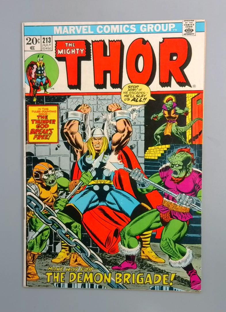 Thor #213, FN Jim Starlin Cover Marvel Comics Group, 1973 JR1