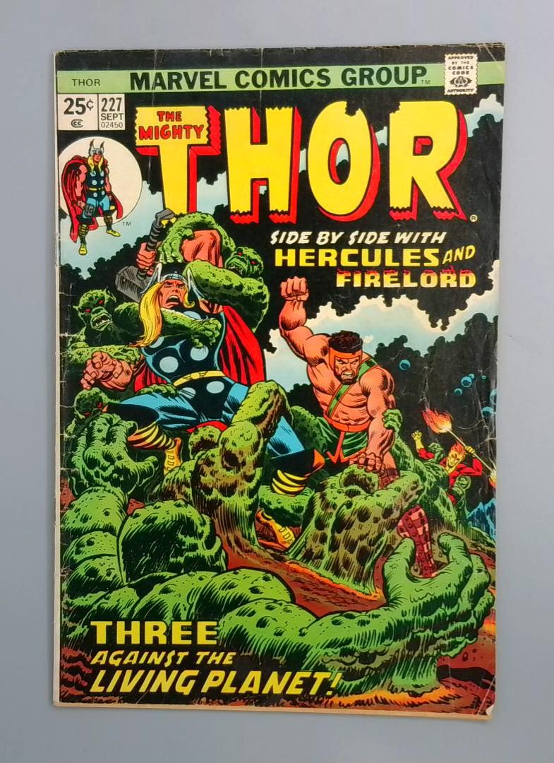 Thor #227 Hercules and Firelord, Marvel Comics Group, 1974 JR1