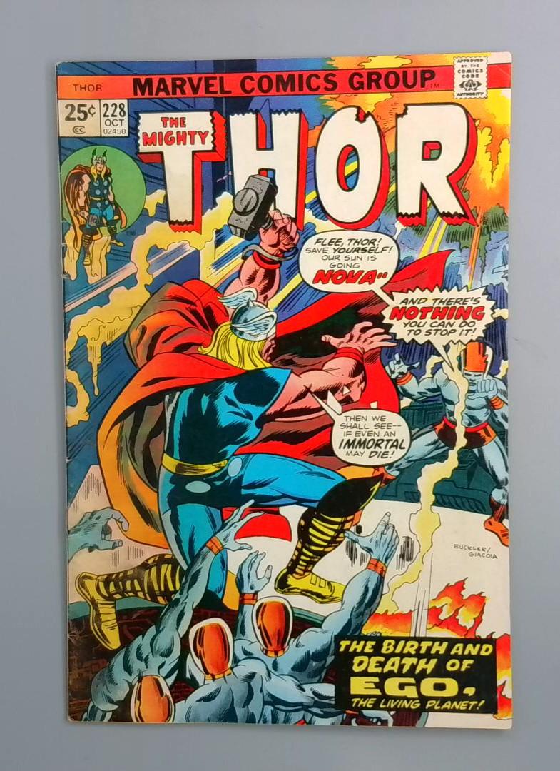 Thor #228 Galactus (wtih MVS) Marvel Comics Group, Oct 1977 JR1