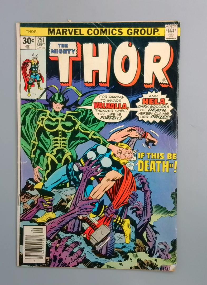 Thor #251, Jack Kirby Cover, Hela Marvel Comics1976 JR1