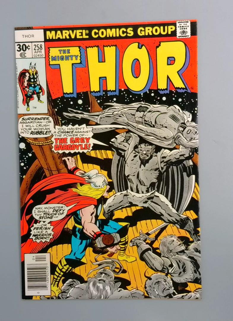 Thor #258, NM- Grey Gargoyle Marvel Comics, April 1977 JR1