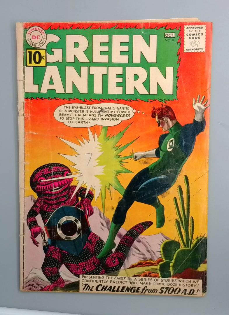 Green Lantern #8 GD+ 1st Iona Vanel (Top Staple Dethatched) DC Comics 1961 JR1