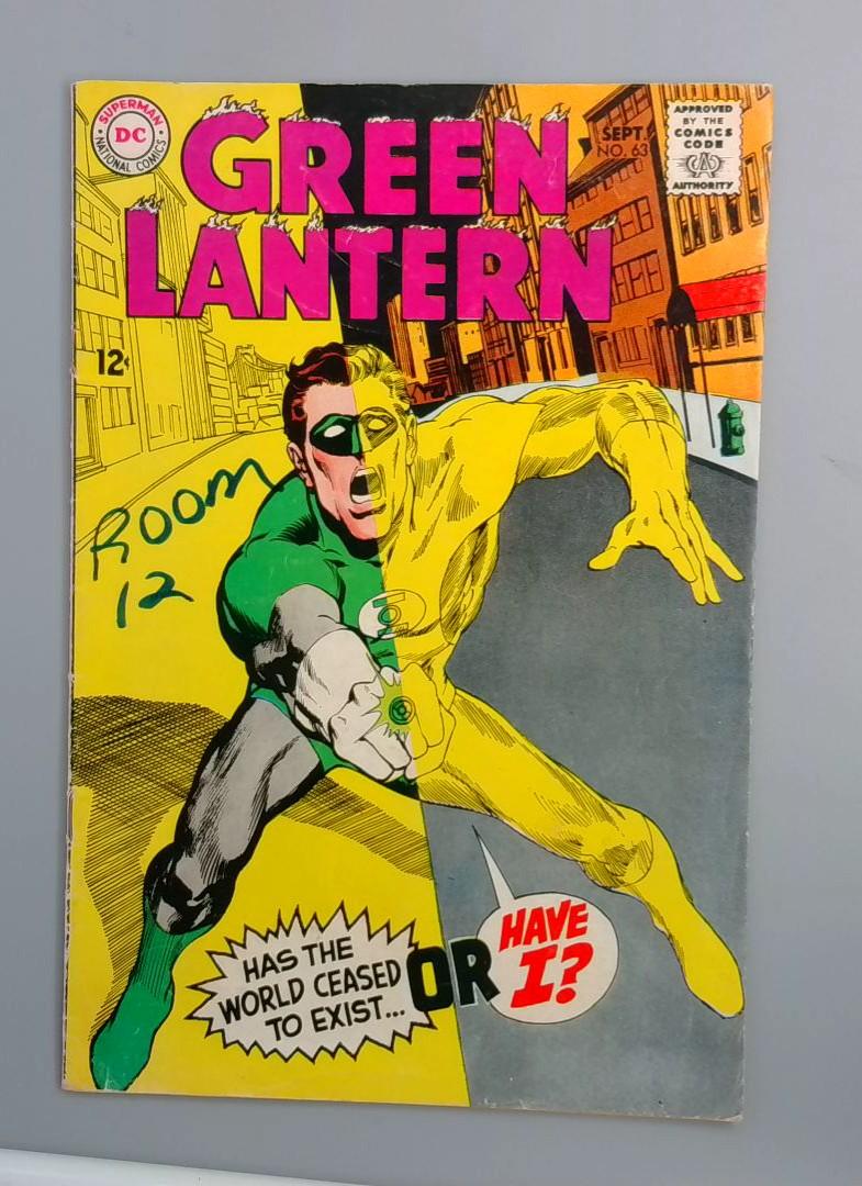 Green Lantern #63, VG+ 1st Neal Adams Issue DC Comics 1968 JR1