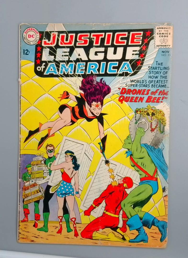 Justice League of America #23, VG+ 1st Queen Bee, DC Comics, 1963 JR1