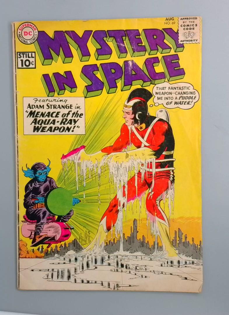 Mystery in Space #69, VG- Adam Strange, DC Comics, 1961 JR1