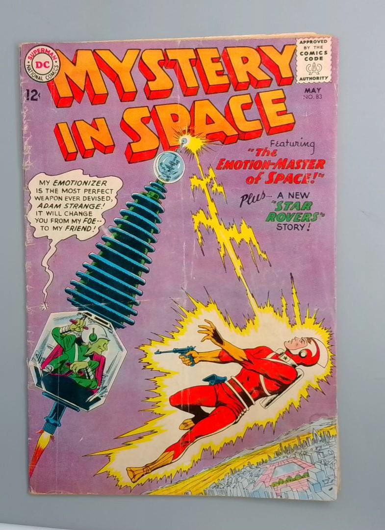 Mystery in Space #83, VG Adam Strange, Star Rovers DC Comics, 1963 JR1