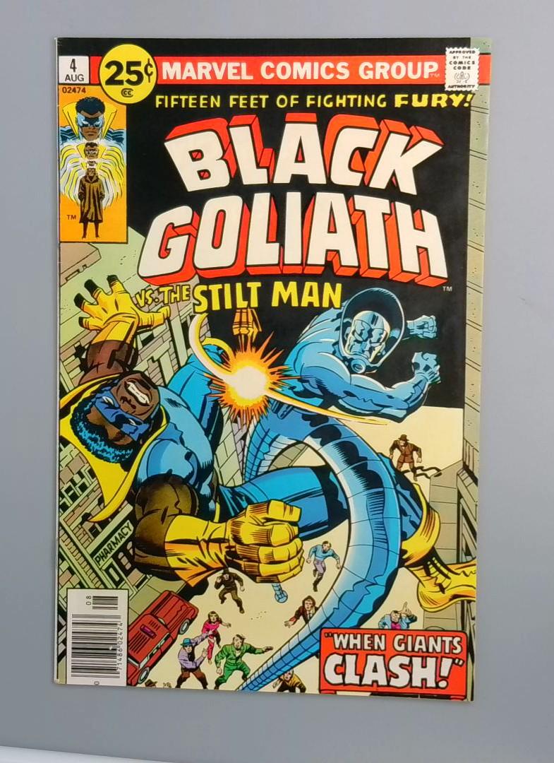 Black Goliath #4, VF/NM Stilt-Man, Marvel Comics 1976 JR1