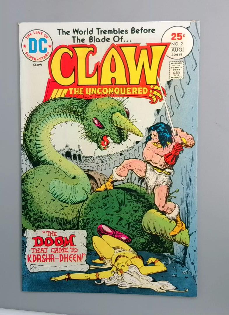 Claw The Unconquered, #2, VF DC Comics, 1975 JR1