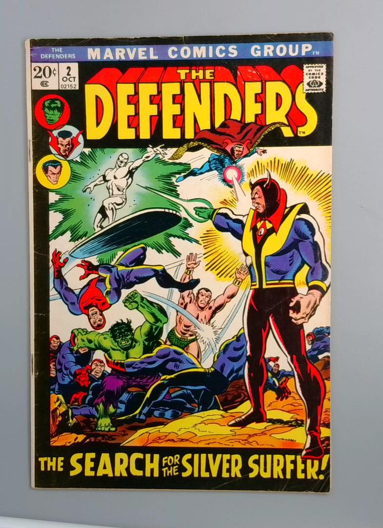 Defenders #2 VG/FN Silver Surfer!, Marvel Comics 1972 JR1