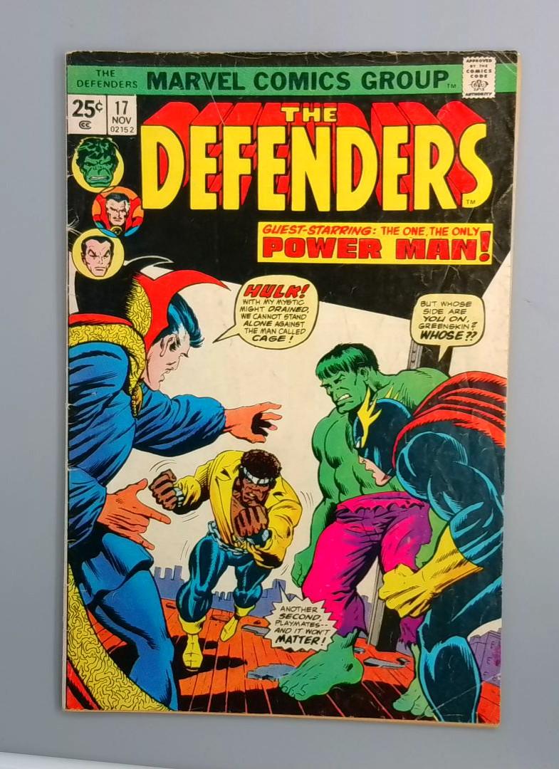 Defenders #17 VG 1st Wrecking Crew (Cameo)  Marvel Comics, 1975 JR1