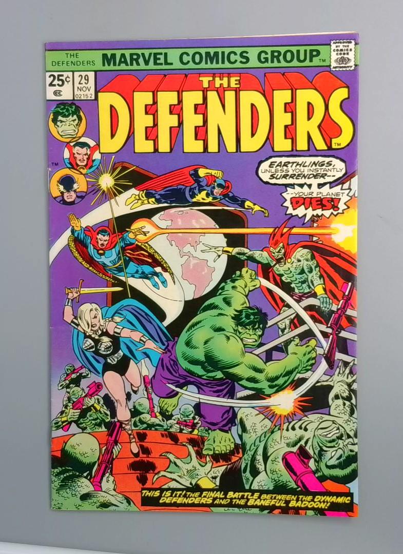 Defenders #29, FN+ 1st Aleta Marvel Comics Group, 1975 JR1
