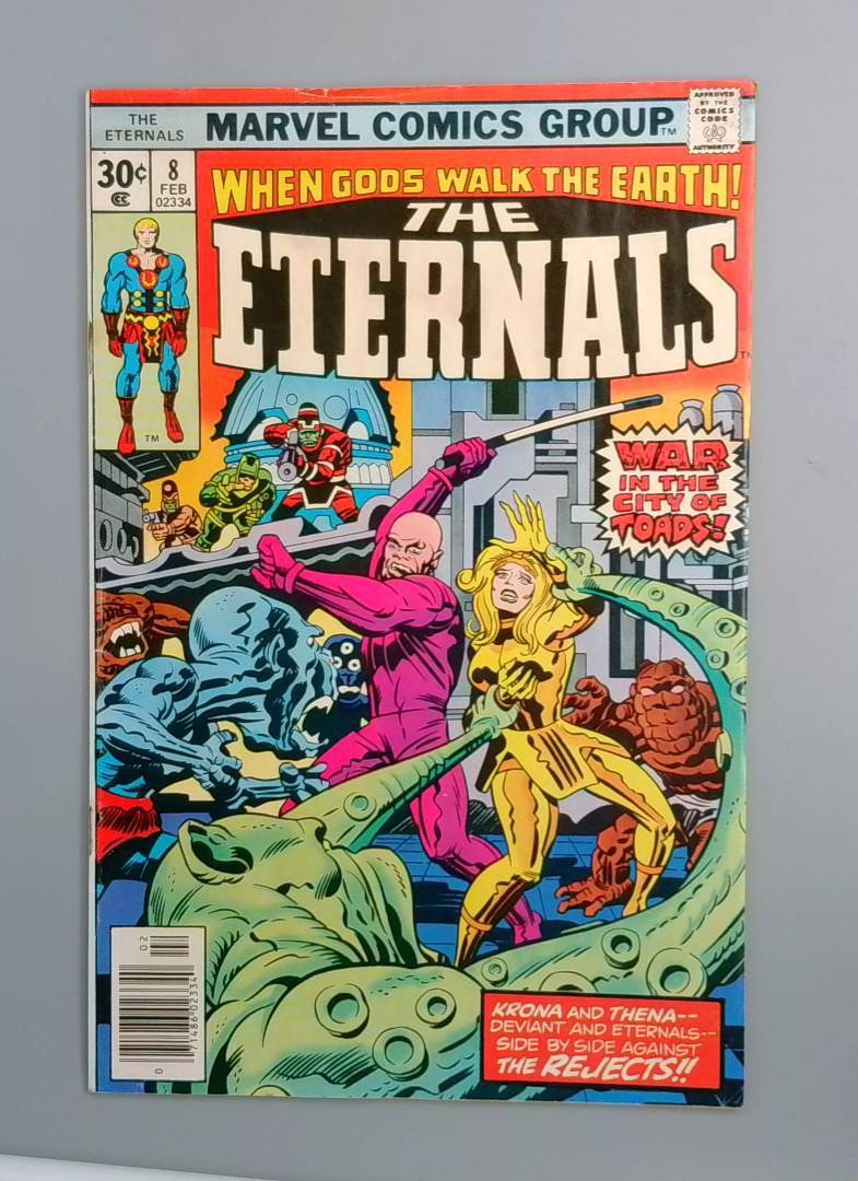 Eternals #8, War in the City of Toads, Marvel Comics, 1977 JR1