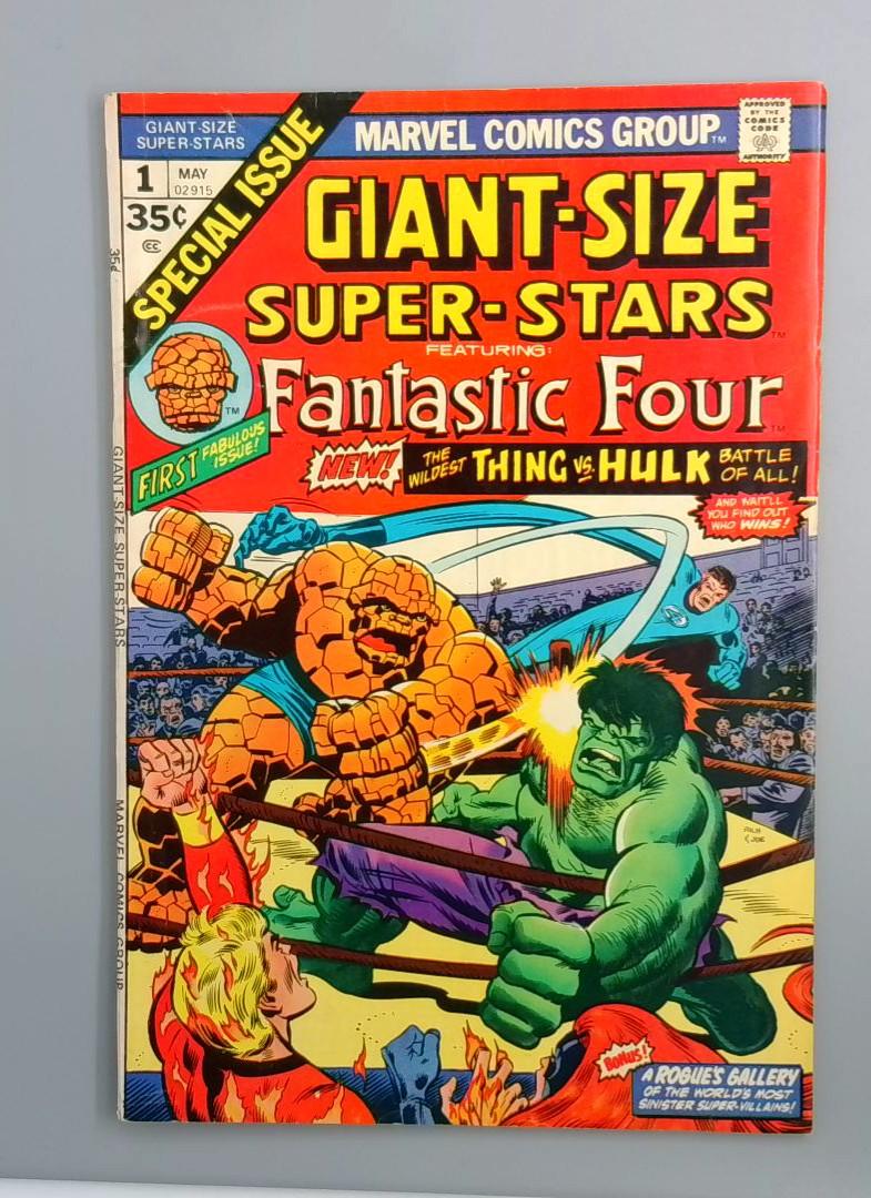 Giant-Size Super-Stars #1, FN+ Hulk vs Thing Marvel Comics 1974 JR1