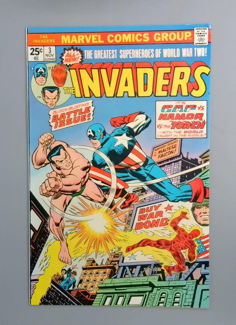 The Invaders #3, FN Marvel Comics, 1975 JR1