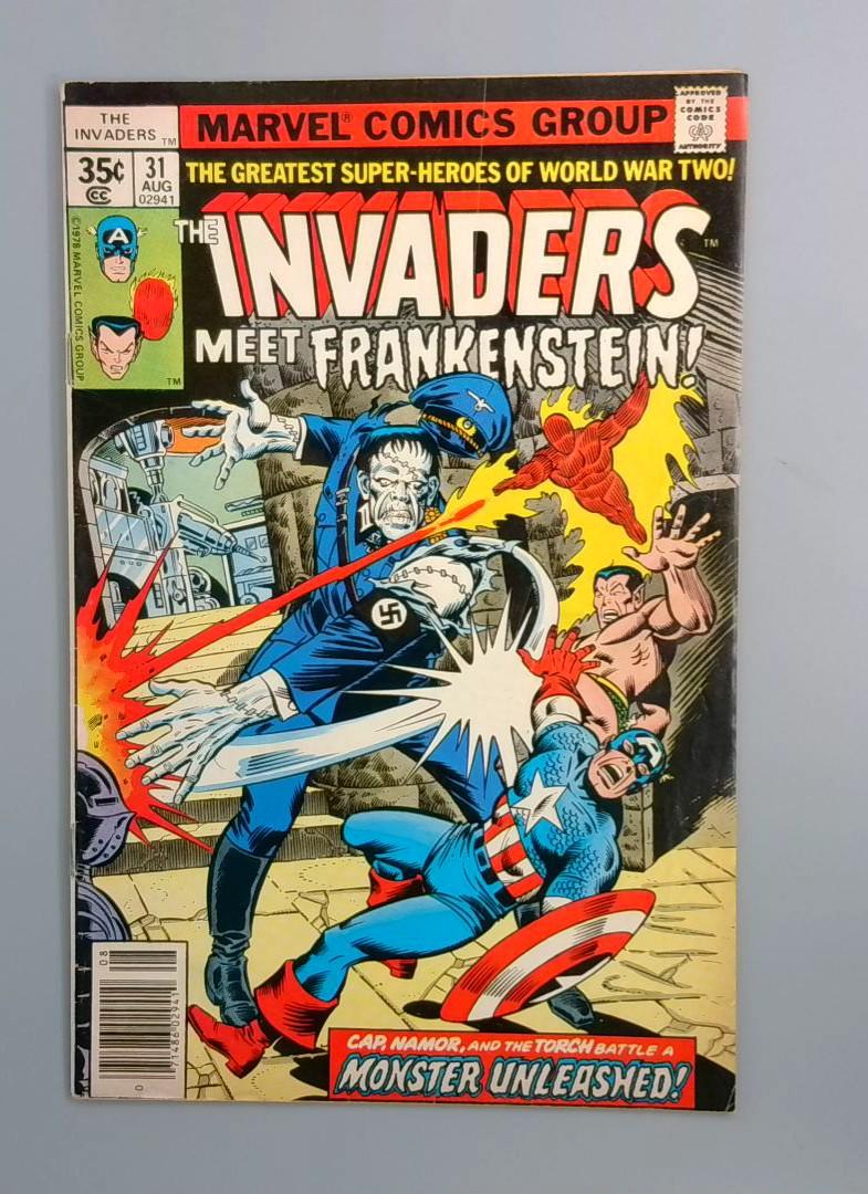 The Invaders #31, Meet Frankenstein!, Marvel Comics Group, 1978 JR1