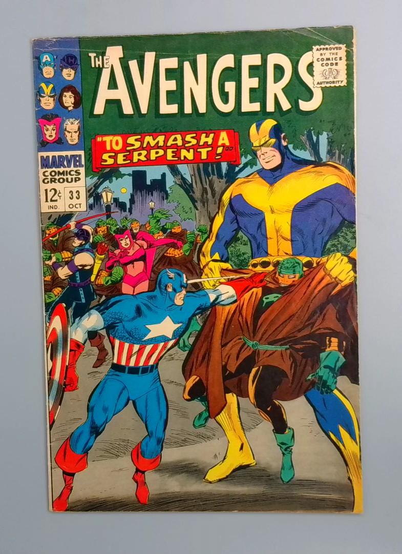 Avengers #33, VG/FN Marvel Comics, 1966 JR1
