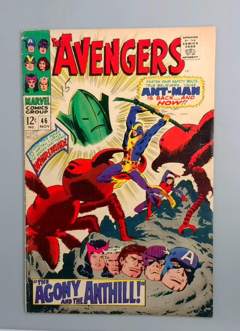 Avengers #46, VG 1st Whirlwind Marvel Comics, Nov 1967 JR1