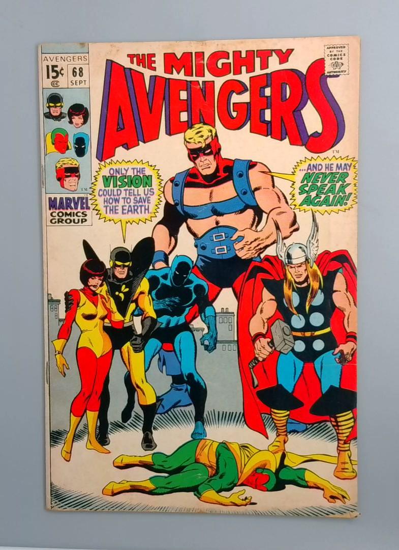 Avengers #68, VG+ Marvel Comics, 1969 JR1