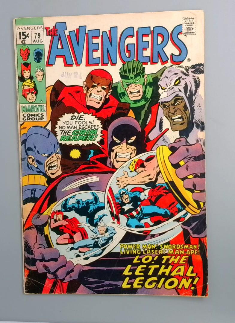 Avengers #79, VG Lethal Legion Appearance, Marvel Comics, 1970 JR1