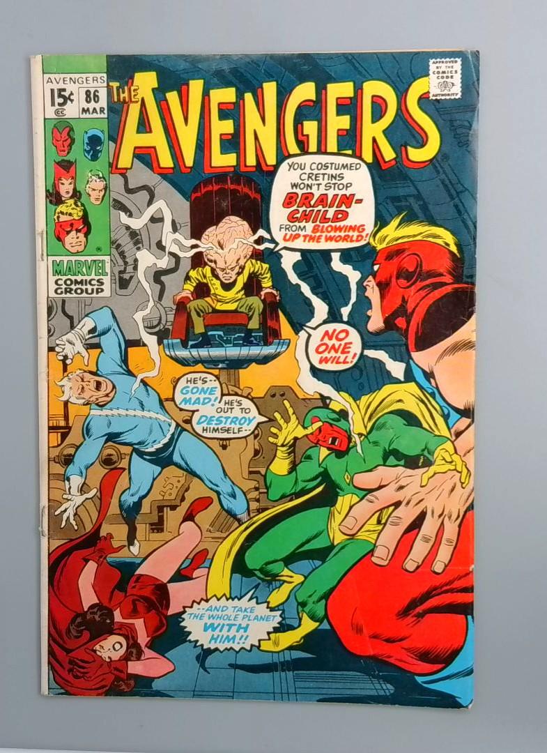 Avengers #86, VG/FN 2nd Squadron Supreme Marvel Comics, 1971 JR1
