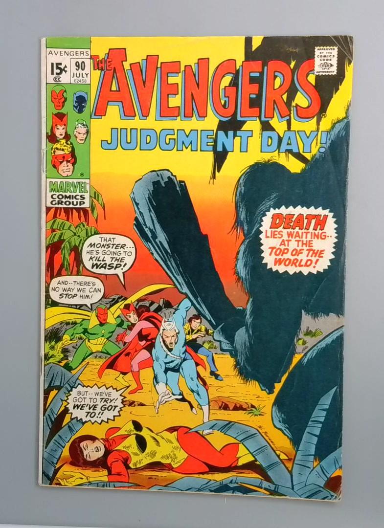 Avengers #90 VG Kree-Skrull War Prelude  Marvel Comics, July 1971 JR1