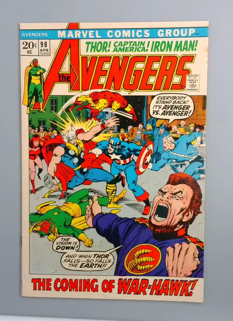 Avengers #98 FN+ Barry Windsor-Smith Marvel Comics, 1972 JR1