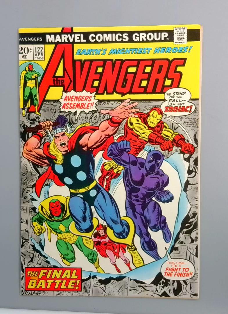 Avengers #122 FN+ Classic Cover, Marvel Comics, 1974 JR1