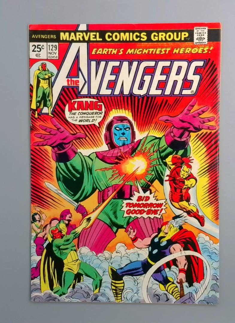 Avengers #129 FN+, Kang the Conqueror, Marvel Comics 1974 JR1