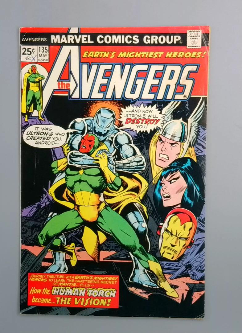 Avengers #135, Thanos! Marvel Comics Group, May 1975 JR1